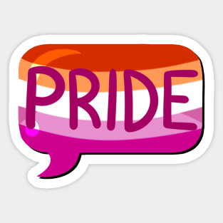 LGBTQ+ Pride Flag Bubble - Lesbian Sticker